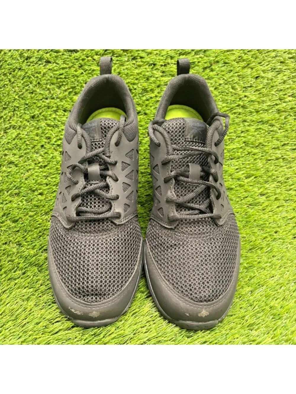 Reebok Sublite Cushion Mens Size 10.5E Black Gray Alloy Toe Safety Work Shoes